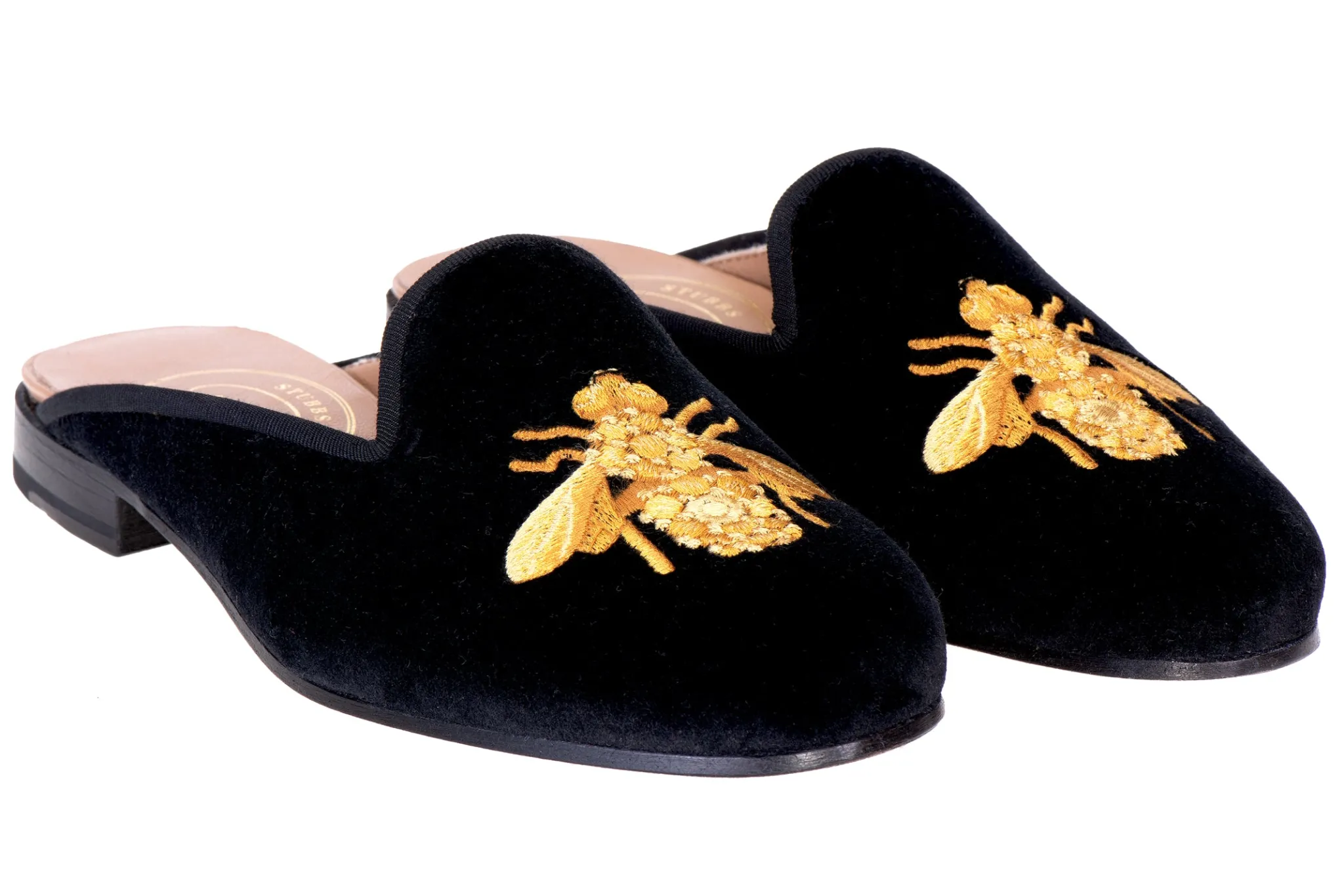 Cheap Bee Noir Velvet Mule (Women) Women Mule