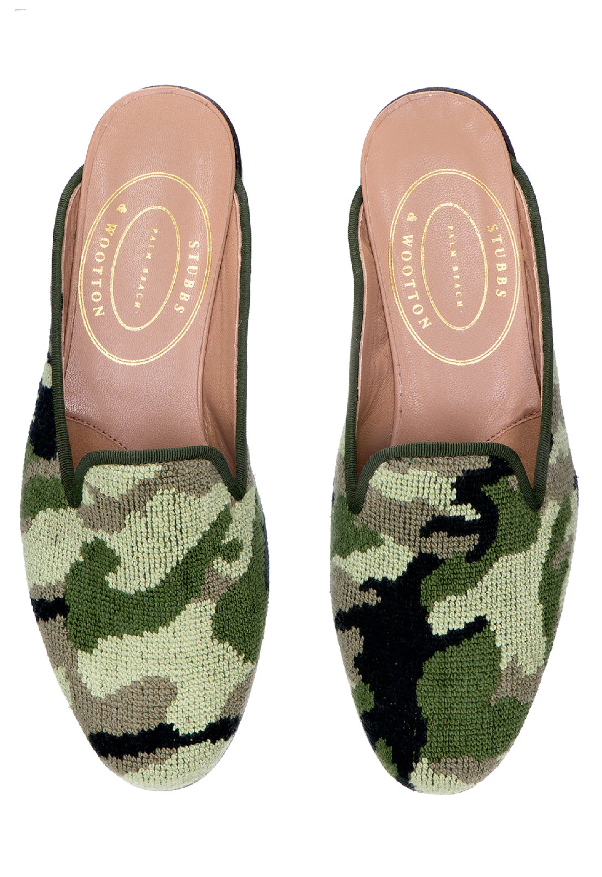 Cheap Green Needlepoint Mule (Women) Women Mule