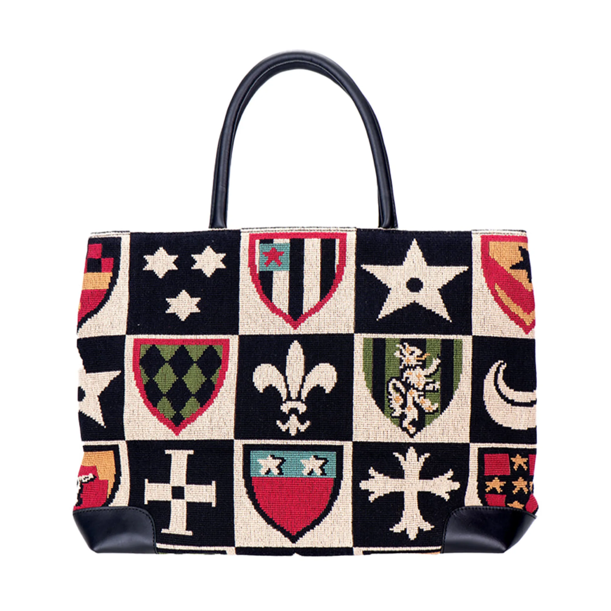 Hot Crest Needlepoint Tote Totes