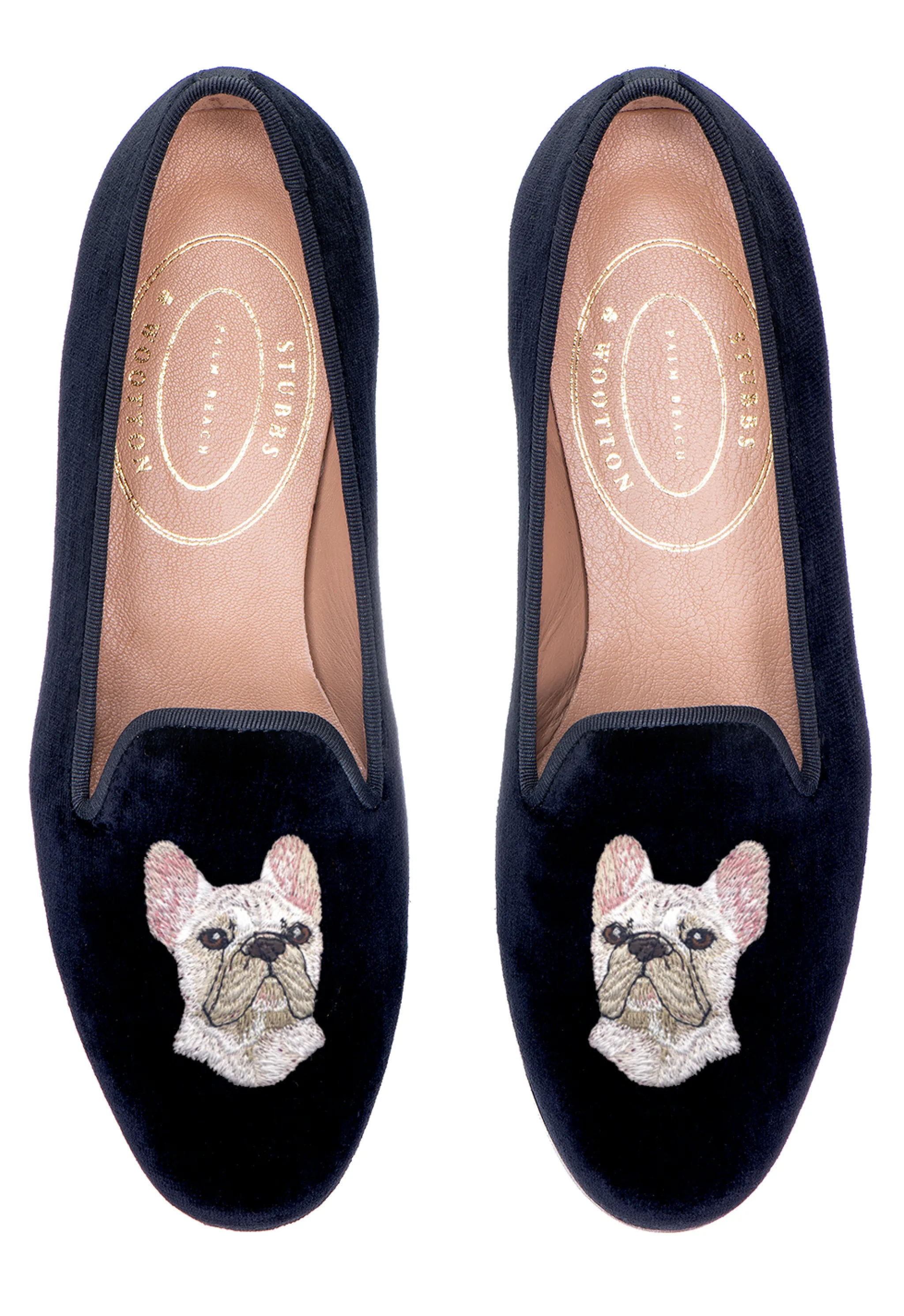 Sale French Bulldog White (Men) Slipper