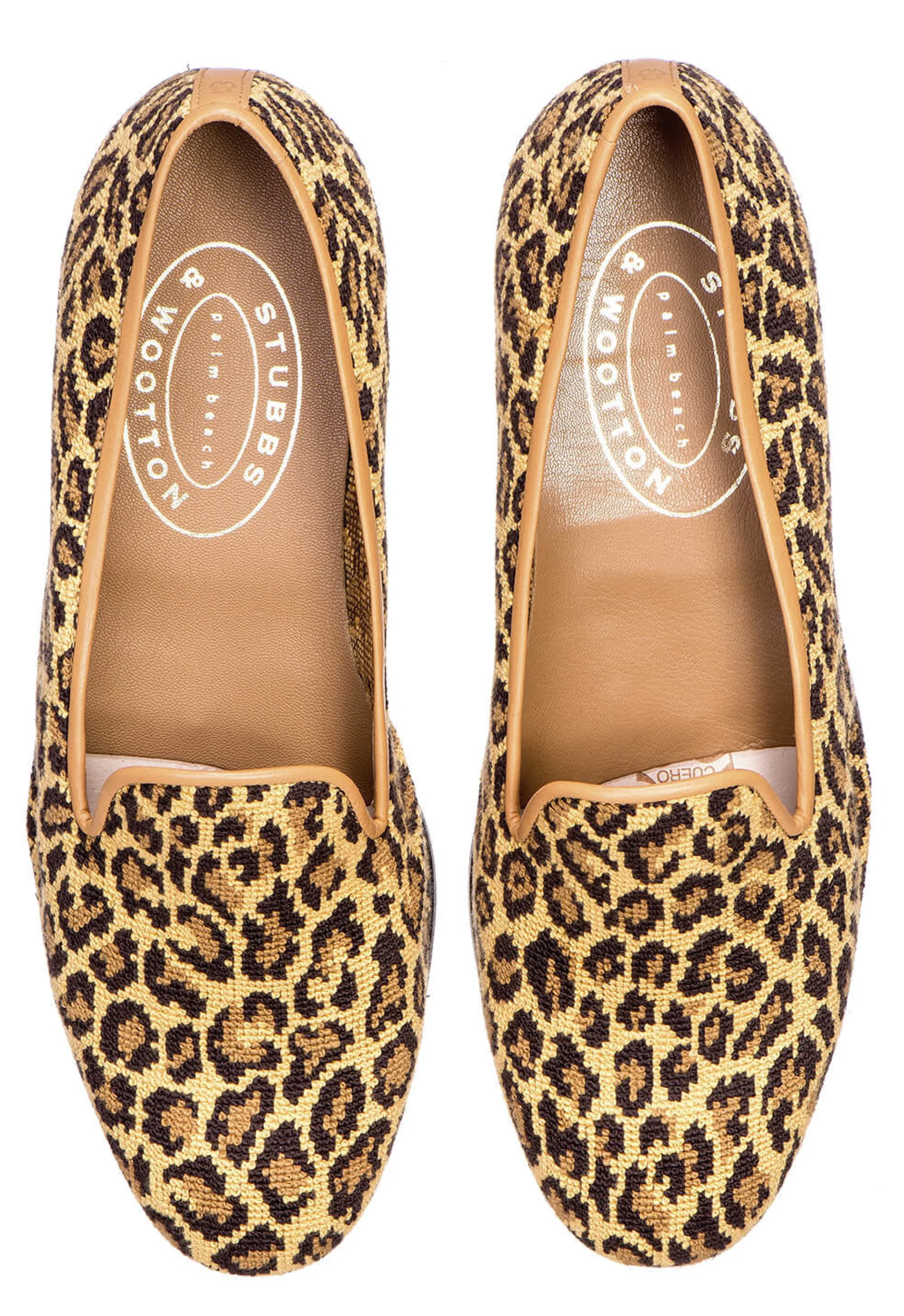 Cheap Jane Leopard Needlepoint (Narrow) Women Slipper