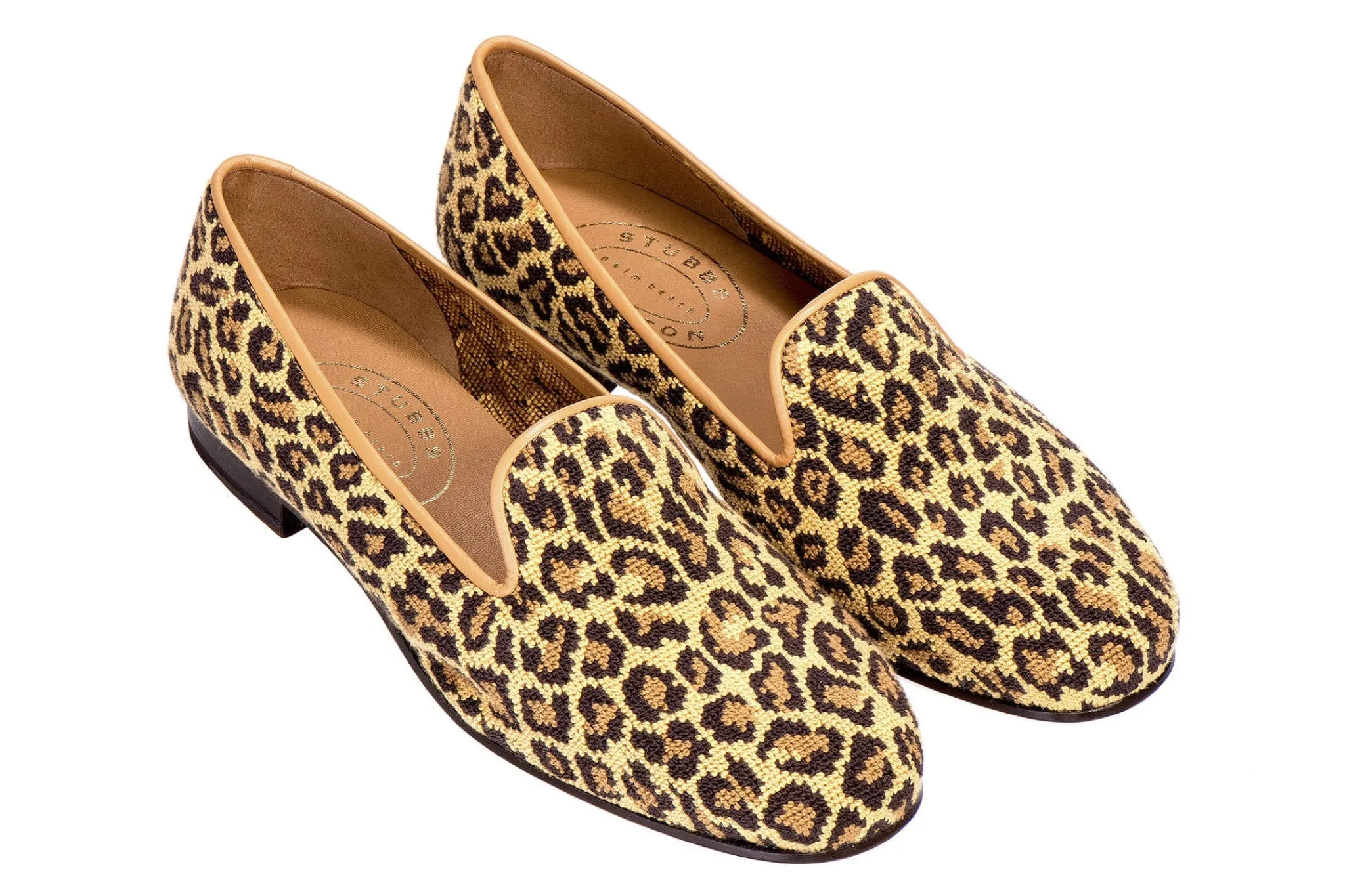 Cheap Jane Leopard Needlepoint (Narrow) Women Slipper