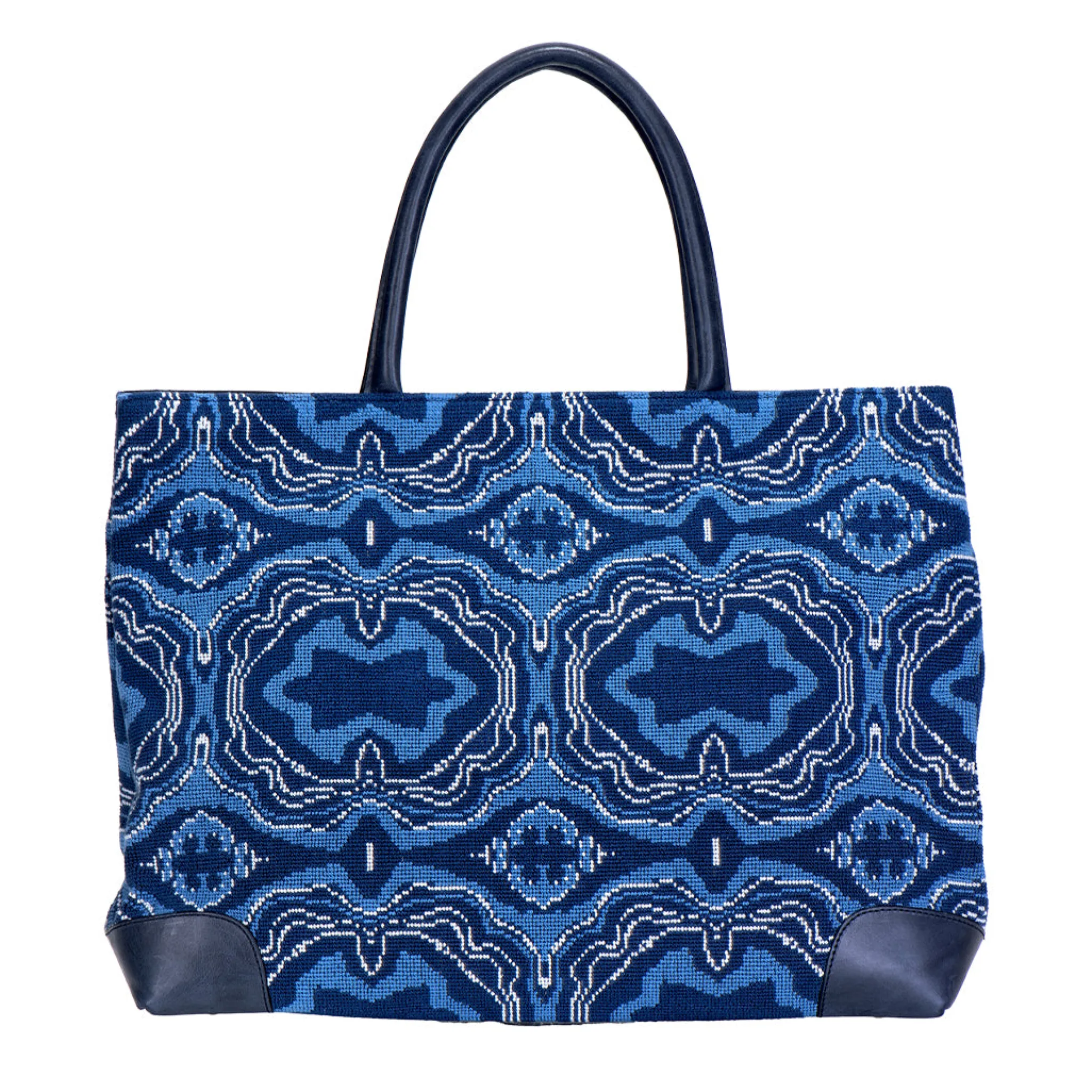 New Lazurite Needlepoint Tote Totes