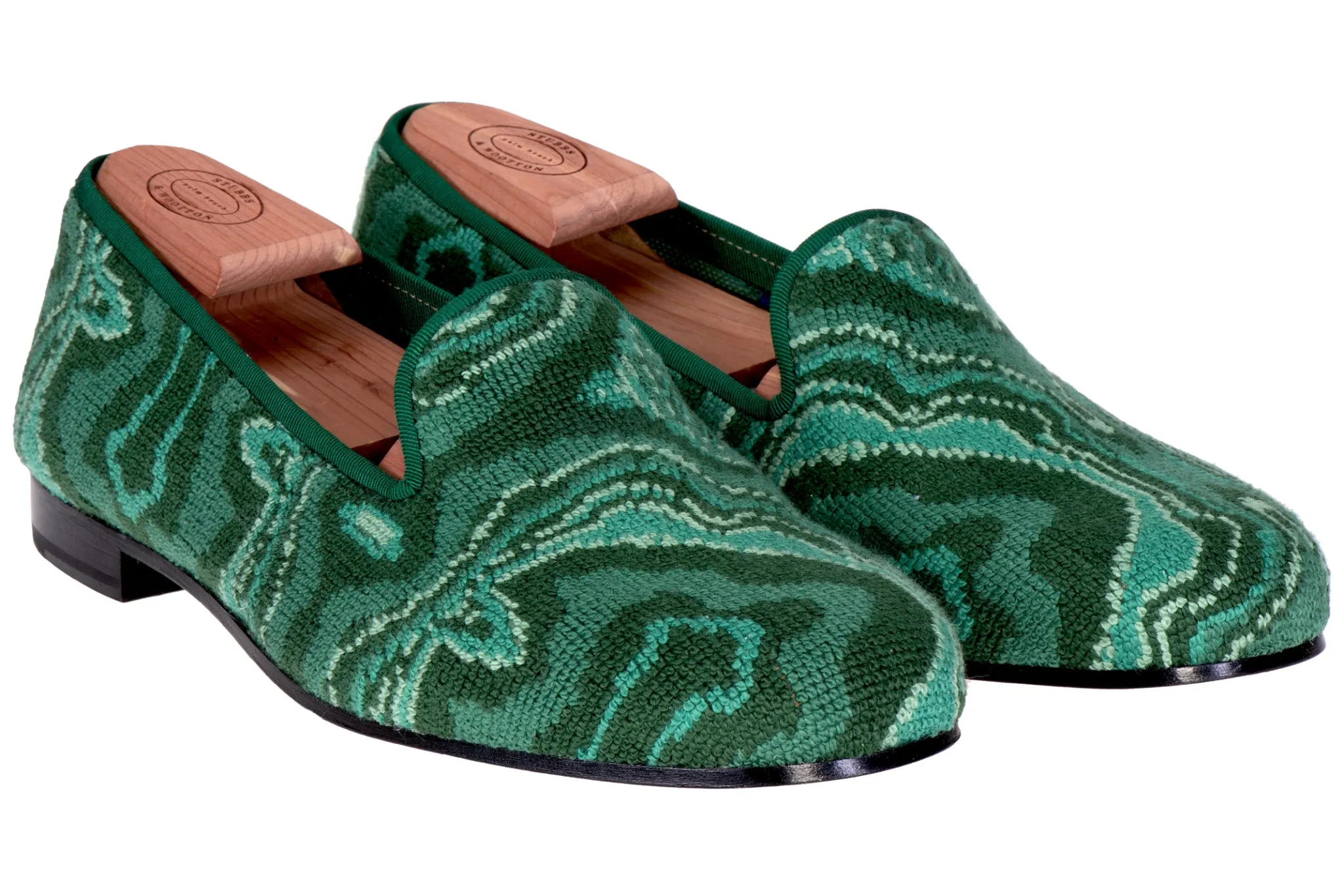 Online Malachite Needlepoint Slipper (Men) Slipper