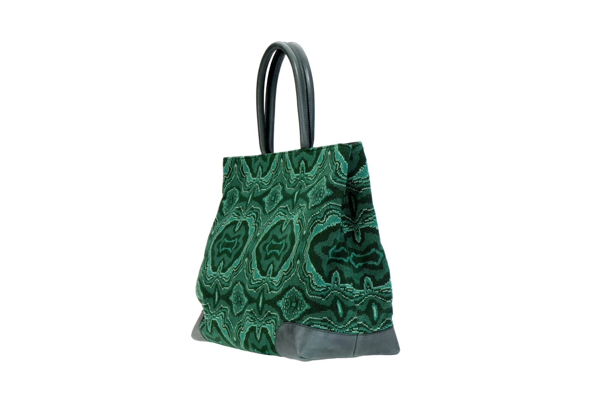 Online Malachite Needlepoint Tote Totes