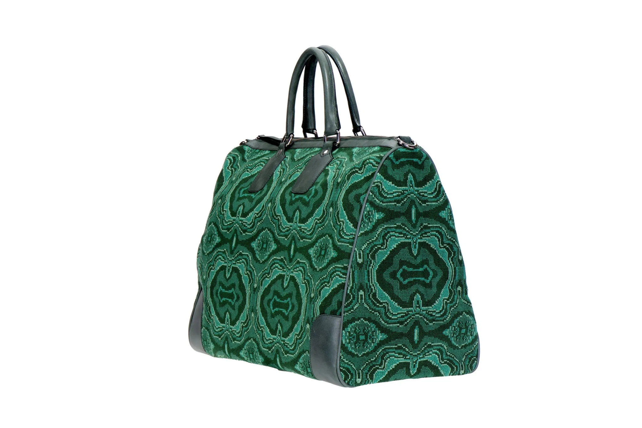 Best Malachite Needlepoint Weekender Weekenders