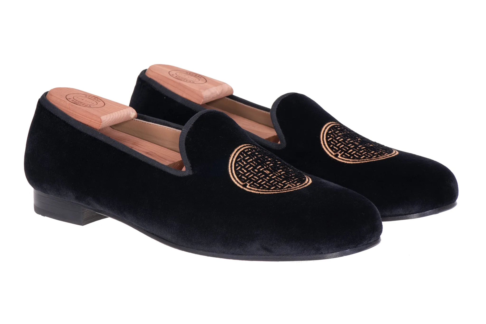 Fashion Metropolis Bronze Velvet Slipper (Men) Slipper