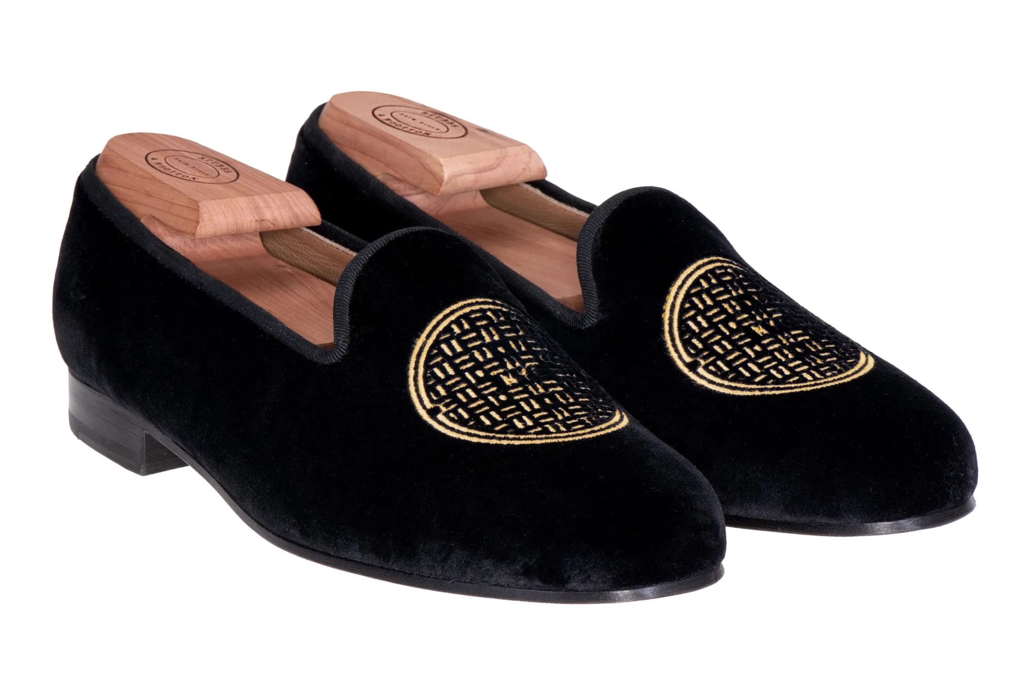 Cheap Metropolis Gold Velvet Slipper (Men) Slipper