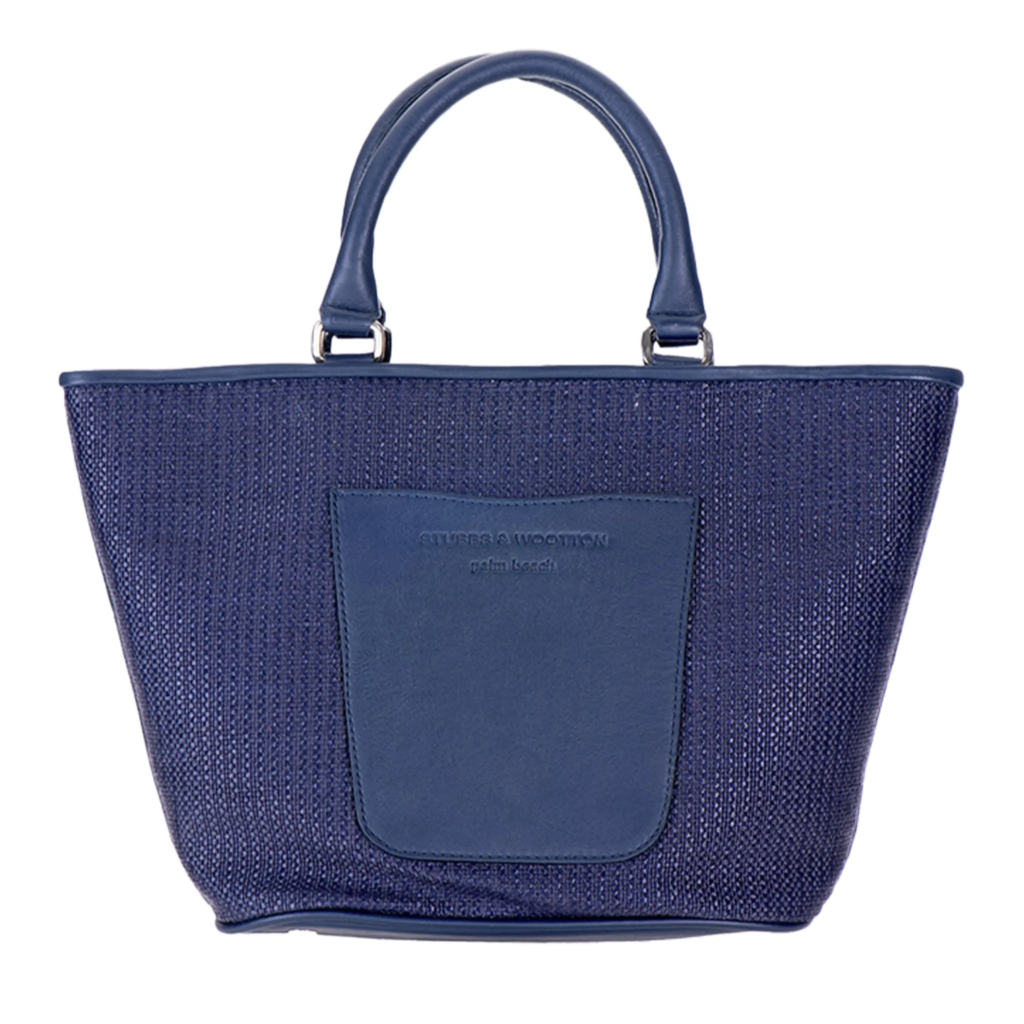 Flash Sale Navy Raffia Midi Tote Mini Totes