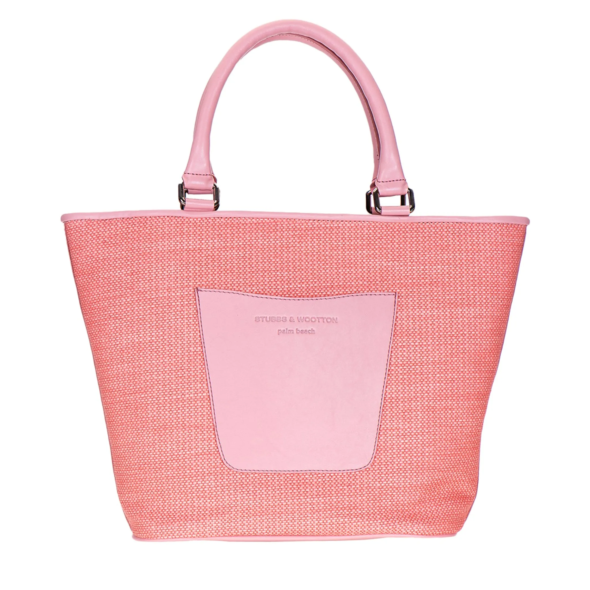 Shop Salmon Raffia Midi Tote Mini Totes