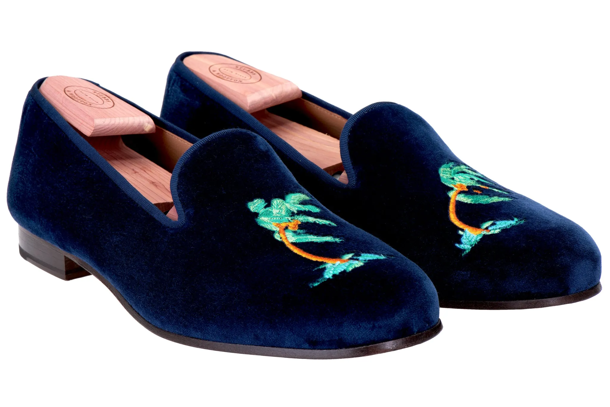 Sale Storm Navy Velvet Slipper (Women) Women Slipper